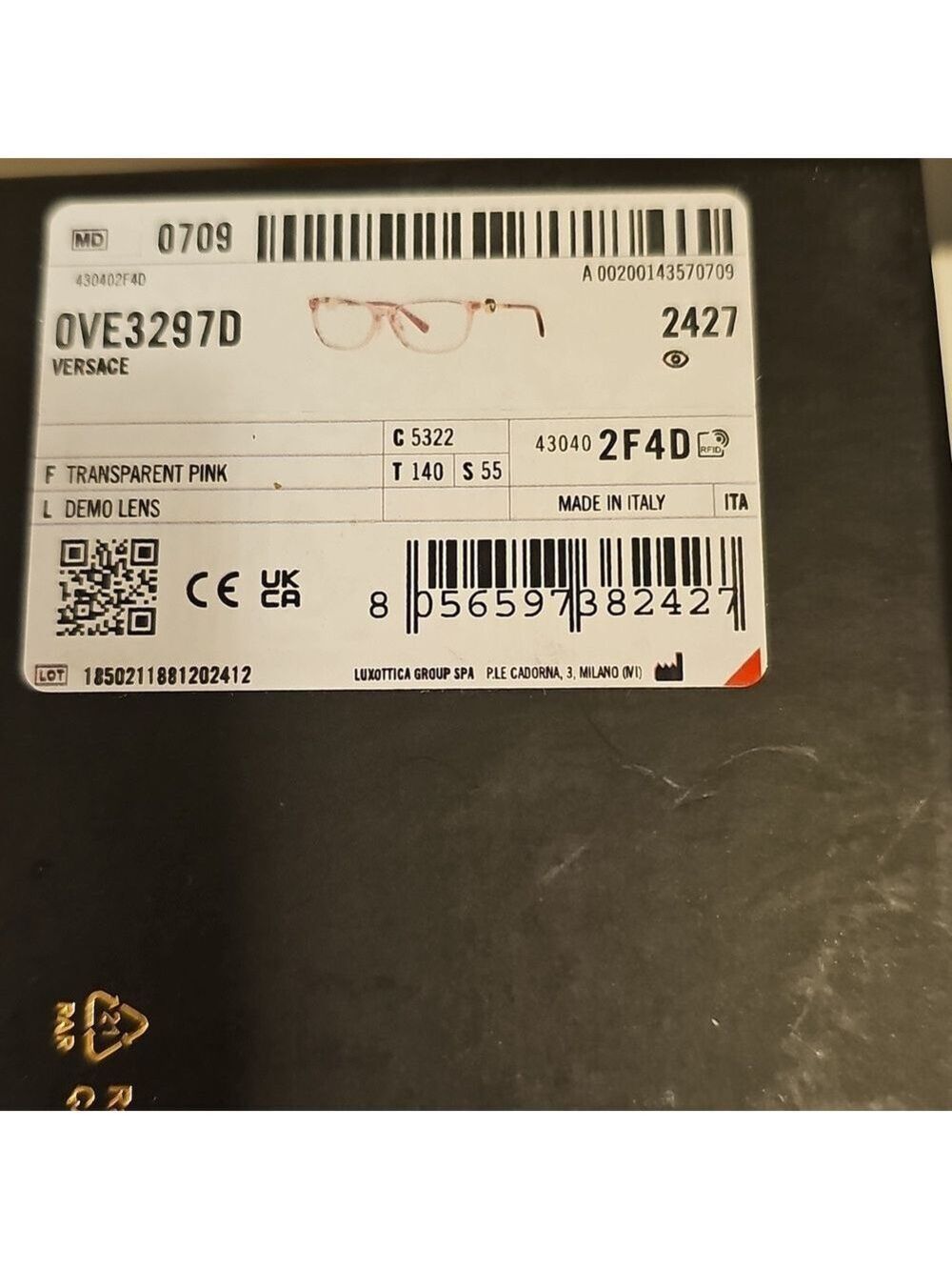 NWT Authentic VERSACE Eyeglasses - Picture 5 of 17